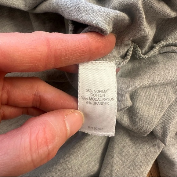 J. Jill Luxe Supima Tunic Shirt Gray Size Small - Picture 8 of 11